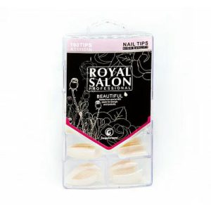 Типсы Royal Salon PS11N цвет натуральный, в коробке 100шт