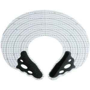 Воротник с разметкой Y.S.Park 1мм белый с черным