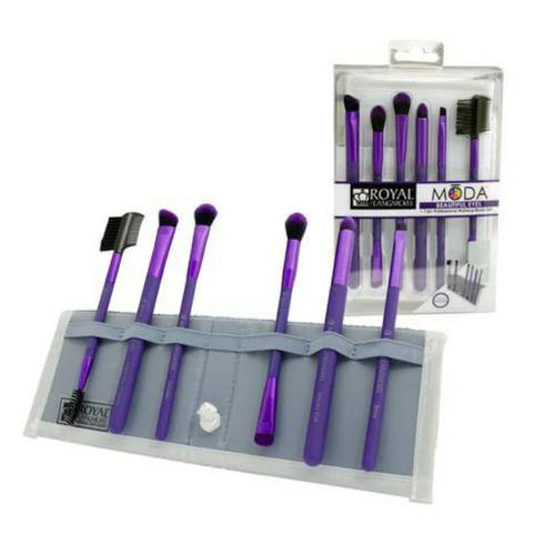 Royal&Langnickel MODA BEAUTIFUL EYES SET. Набор кистей для макияжа в чехле Красивые глаза фиолетовый