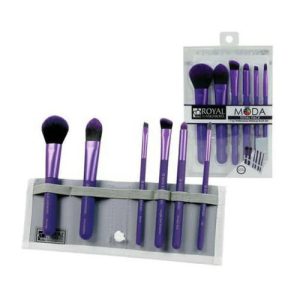 Royal&Langnickel MODA TOTAL FACE SET. Набор кистей для макияжа всего лица в чехле фиолетовый