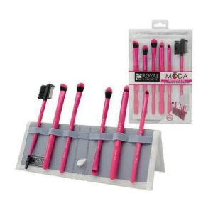 Royal&Langnickel MODA BEAUTIFUL EYES SET. Набор кистей для макияжа в чехле Красивые глаза розовый