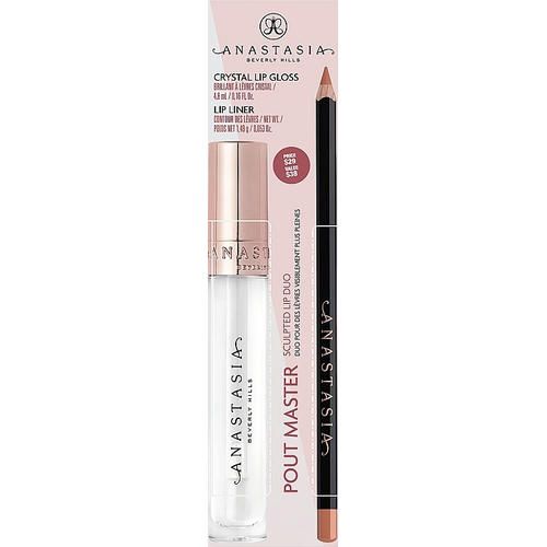 Anastasia Beverly Hills Pout Master Sculpted Lip Duo Clear/Warm Taupe (lip/pen/1.49g + ipstick/4.8ml) Набор для губ