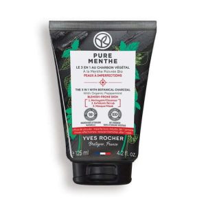 ОЧИЩАЮЩЕЕ СРЕДСТВО & МАСКА 3 В 1 С РАСТИТЕЛЬНЫМ УГЛЕМ – Для кожи, склонной к несовершенствам, 125мл