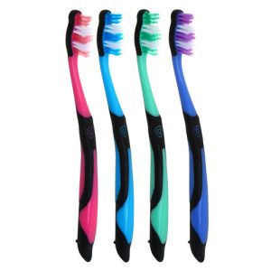 Зубная щетка Эффект, пластик, резина, средняя жесткость, индекс 5, степень 6<G<9