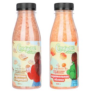 Соль для ванн СЛАДКИЕ ИСТОРИИ Карамельное яблоко/Булочка с корицей, п/б, 500 г