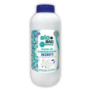 Средство для бассейна Оксипул (Активный кислород), 1 л BIOBAC BP-OX
