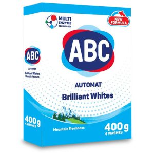 Порошок для стирки белья ABC, свежесть гор, 400 г