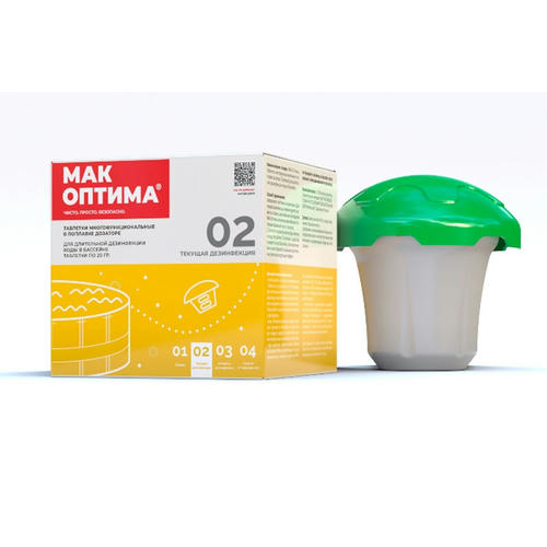 Средство для бассейна Mak, MAK 4, таблетки (в диффузоре), 0,04 кг, дезинфекция