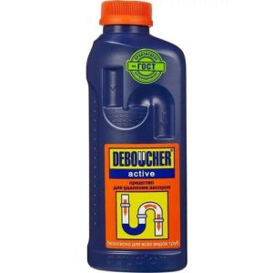 Средство для прочистки труб "ДЕБОШИР АКТИВ" гель 1 л