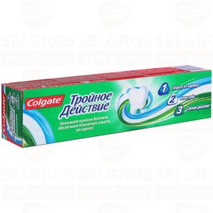 Зубная щетка COLGATE TRIPLE ACTION тройное действие, 230мл