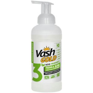 Пенка для мытья посуды VASH GOLD мятный чай, 500мл