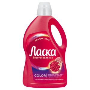 Жидкое средство для стирки ЛАСКА для цветного белья, 3л
