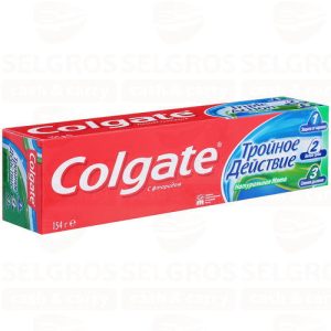 Зубная паста COLGATE TRIPLE ACTION тройное действие, 100мл