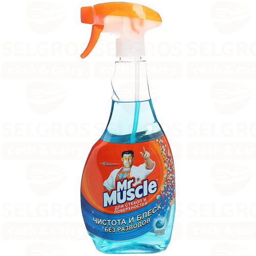 Средство для стекол SC JOHNSON MR MUSCLE триггер, со спиртом, 500мл
