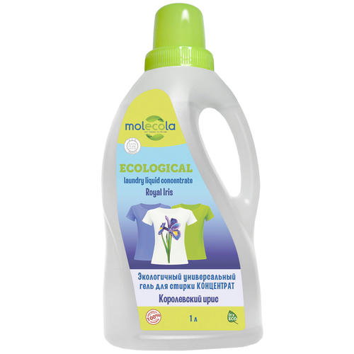 Гель для стирки MOLECOLA ECOLOGICAL универсальный королевский ирис, 1л