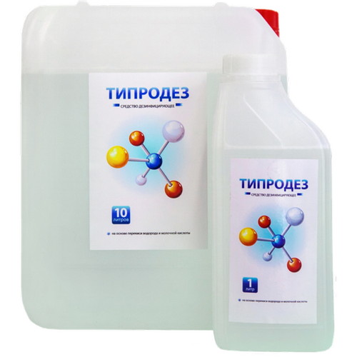 ТИПРОДЕЗ Концентрированный жидкий кислородосодержащий дезинфектант (1110 мл.)