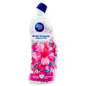 Гель для чистки туалета Ambi Pur WC Active Gel Гибискус и роза, 750 мл
