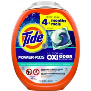 Капсулы для стирки универсальные Tide Power Pods Ultra Oxi, 45 штук