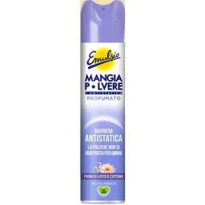 Полироль-антистатик для мебели и техники Emulsio MangiaPolvere Антистатик, аромат Цветы лотоса и хлопок