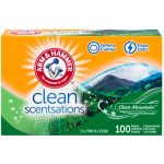 Салфетки для сушильных машин Arm Hammer Fabric Softener Sheets, 100 sheets, Clean Mountain