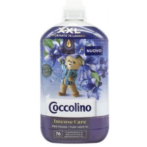 Кондиционер для белья Coccolino Intense Care концентрированный кондиционер для стирки Campanula и Bergamot 1,75 л (76 стирок)