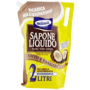 Жидкое мыло Milmil Cocco & Vaniglia Liquid Soap Кокос-Ваниль 2 л