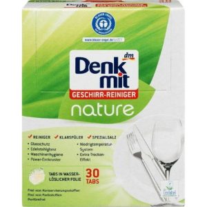 Экологичные таблетки для посудомоечной машины Denkmit Nature Эко 30 шт