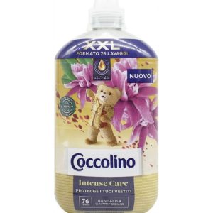 Кондиционер для белья Coccolino Intense Care концентрированный кондиционер для стирки Sandalo&Caprifoglio 1,75 л (76 стирок)
