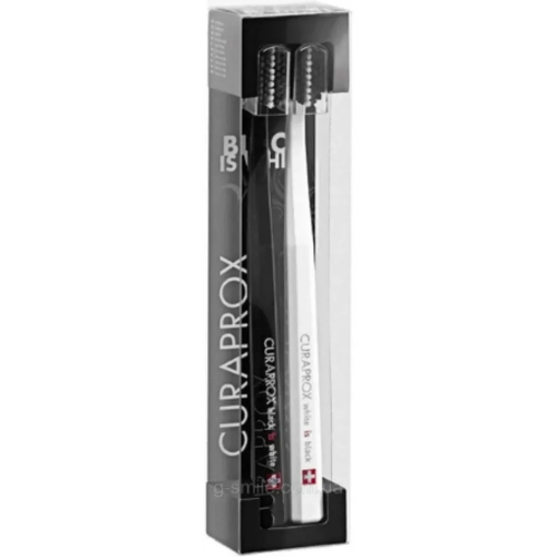 Набор зубных щеток Curaprox CS 5460 BLACK IS WHITE Limited Ediion (2 шт)