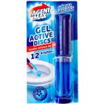 Освежитель для унитаза с аппликатором Agent Max Горная свежесть, 12 аппликаций, 75 мл