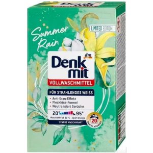 Стиральный порошок для белого белья Denkmit Vollwaschmittel Summer Rain, 1,3 кг, 20 стирок