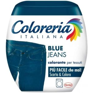 Краска для одежды в стиральную машину (синий джинс) Coloreria Italiana Blue Jeans, 350 гр