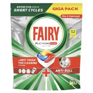 Таблетки для посудомоечной машины Fairy Platinum Plus All In One, 52 шт