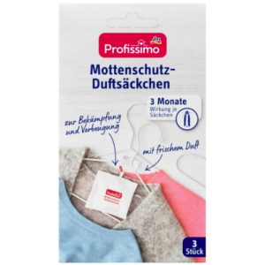 Ароматизированные пакеты защиты от моли Profissimo Mottenschutz-Duftsаckchen, 3 шт