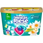 Капсулы для стирки универсальные Wei_er Riese Universal Trio-Caps AromaTherapy Essentials аромат Лотос и белая лилия 18 шт