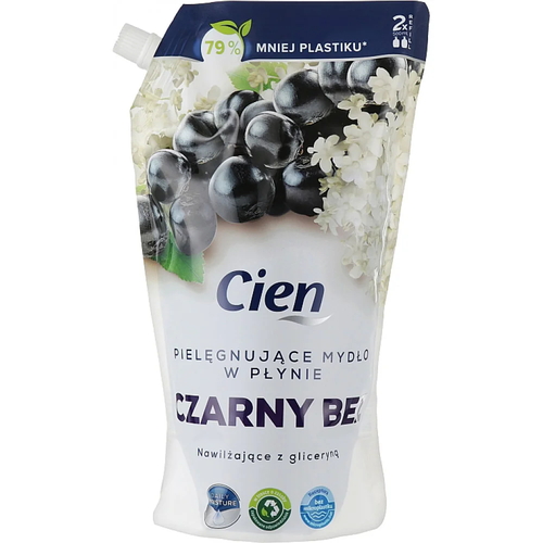 Жидкое мыло с ароматом бузины и глицерином Cien Czarny Bez 1 л