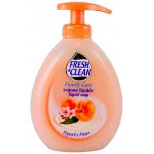 Мыло для рук Fresh&Clean Liquid Soap, аромат Йогурт и персик, 300 ml
