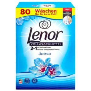 Универсальный стиральный порошок Апрельская свежесть 2в1 Lenor, 80 стирок, 5.2 кг