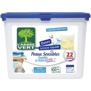 Капсулы для стирки L'Arbre Vert Чувствительная кожа 22 капс