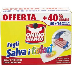 Салфетки-ловушка для стирки цветных вещей OMINO BIANCO 56 шт