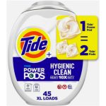 Капсулы для стирки универсальные Tide Power Hygienic Clean Heavy Duty 10X, Free, 45 штук