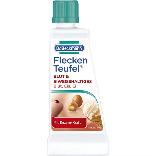 Выводитель пятен от крови и белковых продуктов Dr.Beckmann Fleckenteufel Blut&Eiweisshaltiges, 50 мл