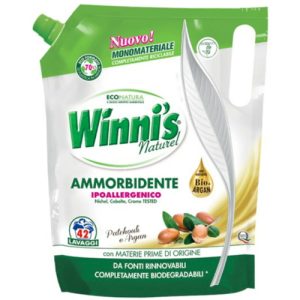 Гипоаллергенный концентрированный смягчитель для стирки Winni's ammorbidente Concentrato 1,470 л 42 стирки