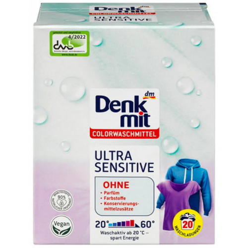 Порошок для стирки Denkmit Color Ultra Sensitive 1,35 кг 20 стирок