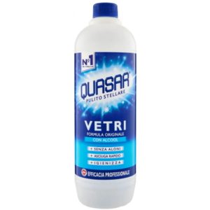 Средство для стеклянных поверхностей обезжириватель Quasar Vetri con alcool 750 мл