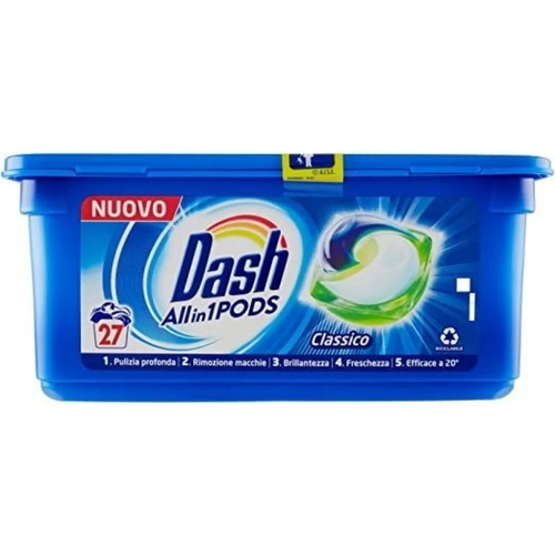 Капсулы для стирки Dash All in 1 Classico 27 капсул