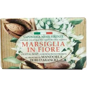 Натуральное марсельское мыло Nesti Dante Marsiglia Fiore Bianco та Fiori D Aracio, Мигдаль и апельсин 125 г