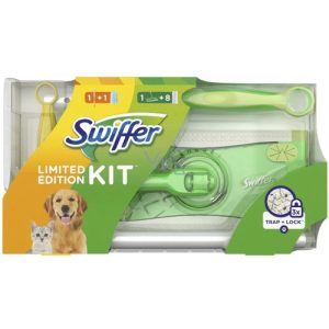 Набор для уборки Swiffer 2in1 Kit Швабра + 1шт щетка от пыли + 8 шт сухих салфеток для сухой уборки