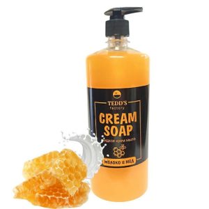 Мыло жидкое 1,0л с ароматом Молоко и Мёд ЖУГУ