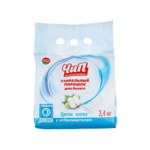 Стиральный порошок ЧиП автомат для белого Цветок хлопка 2,4кг